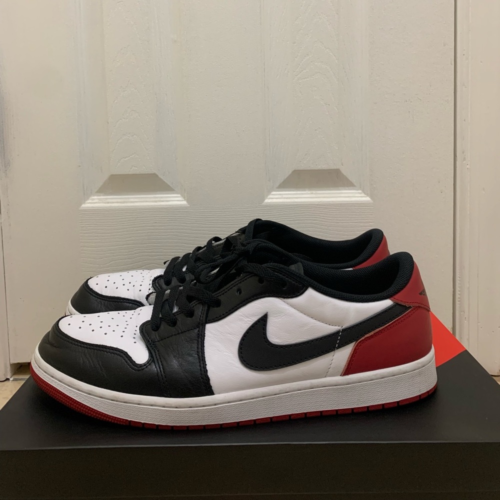 Size 15 - Air Jordan 1 Low OG Black Toe